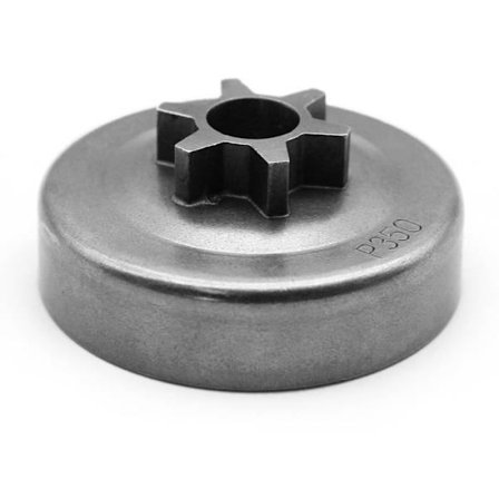 Partner 350 351 352 370 371 390 420 Kædesav 6T Koblings Tromle Tandhjul 3/8" Pitch - Enkelt Krops 6 Tand