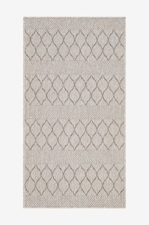 KM Home - Glattvevd Madrid - Beige - Glattvevde tepper - 80X340 - Fra Homeroom