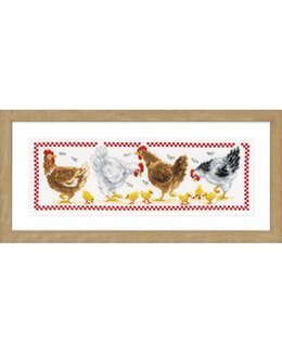Broderikit Billede Høns - Vervaco