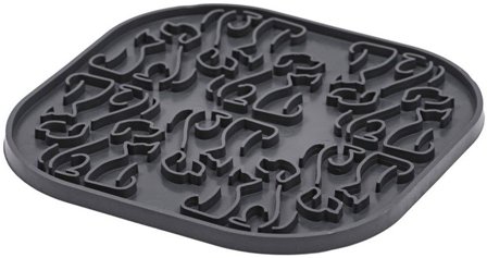 Fiboo Lollipopp Slikkematte 19cm Lysegrå