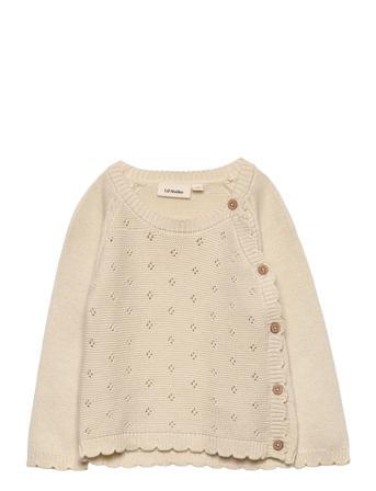 Nbflaguna Ls Wrap Knit Lil Beige Lil'Atelier