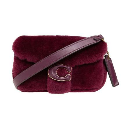 Coach, Cross Body Bags Paars, Dames, Maat:ONE Size,leer
