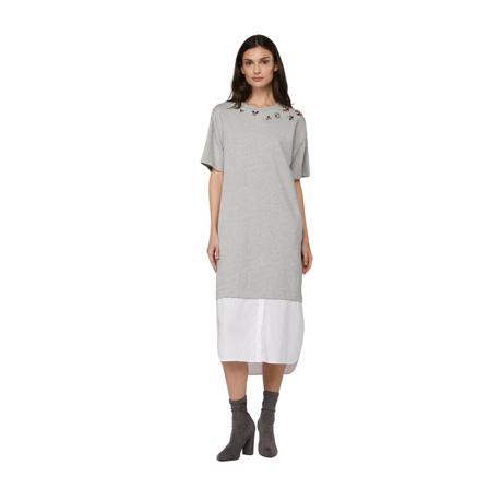 Twinset, Dresses Szary, Kobieta, Rozmiar: M