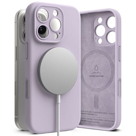 Ringke iPhone 16 Pro -kotelo MagSafe Silikoni Violetti