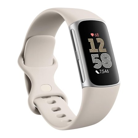 Smartwatch Fitbit Charge 6 Klocka Urtavla Silver 36mm Rem Gummi Smartwatch