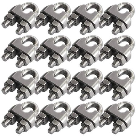 16 STK Wire Tau Clip Wire Tau Clamp Clip U Bolt Sadelfeste