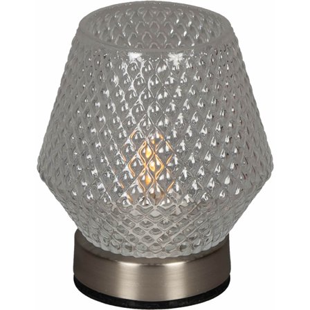 Konstsmide - LED-lys Laddbart glasljus LED Sølv