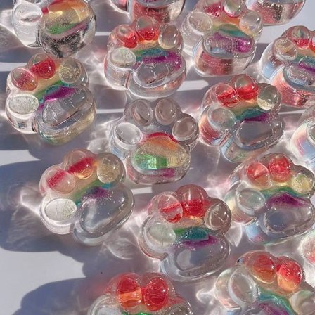 Söt gelé katt tass klämma musik Fidget Toy