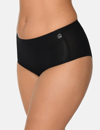URBAN QUEST 3-Pack Women Bamboo Maxi Brief - Black - S