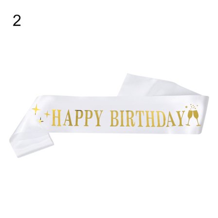 Syntymäpäivä Satin Sash Syntymäpäivä olkahihna 2