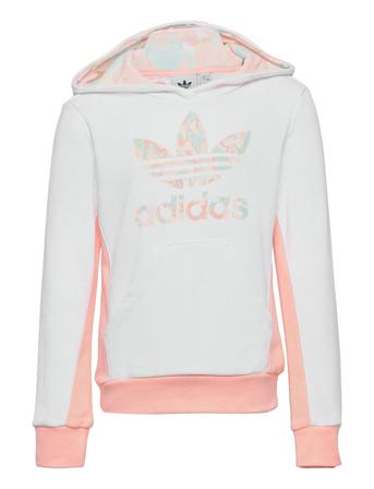 Marble Logo Graphic Print Hoodie W Patterned Adidas Originals