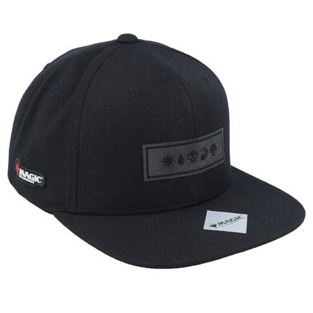 Magic: The Gathering - Musta snapback Lippis - Wubrg Mana Symbols Black/Black Snapback @ Hatstore
