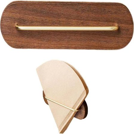 Kaffefilterhållare Organizer Station | Väggmonterad pappersdispenserhållare - Väggmonterad organizer för konformade kaffefilter