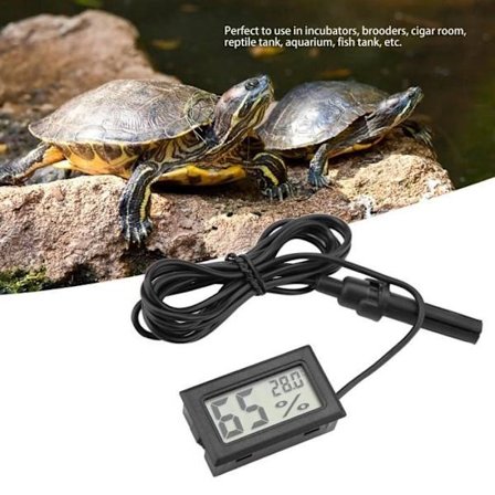 Mini LCD Termometer og Hygrometer Innebygd Temperatur Fuktighetsmonitor med Ekstern Probe