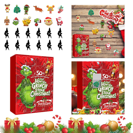 Julkalender med Bluey och Grinch - 24 Dagar med Överraskningar style3