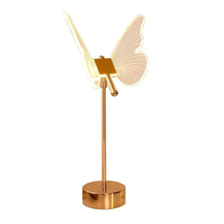 Butterfly Bordlampe USB Oppladbar Nordisk Atmosfære Nattlamper Luksus Stue Skrivebordsdekor Be