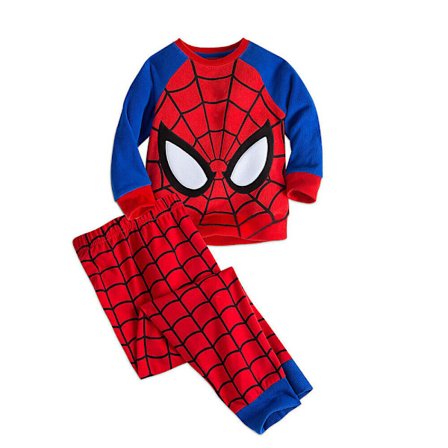 Ny Spindelmannen T-shirt och byxor 2-delat pyjamasset mjuka kläder för barn 110cm