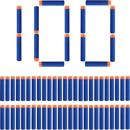 Nerf Elite -ammukset, korkealaatuinen vaahto takaa hyvän kestävyyden ja turvallisen materiaalisuunnittelun, pitkän kantaman tarkkuuskohteet 