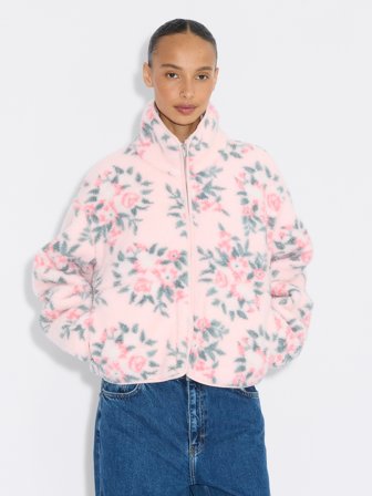 Holzweiler Rype Fleece Jacket - Light Pink Mix - Women's - L