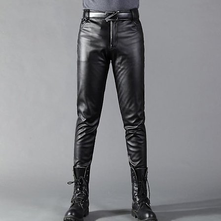 Miesten nahkahousut, Skinny Stretch PU -nahkahousut