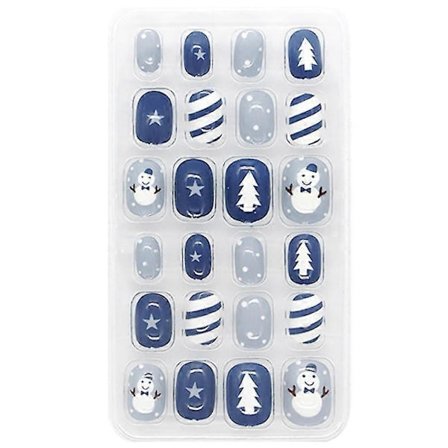 Naglar Jul Röd Press On Naglar Naglar För Flickor