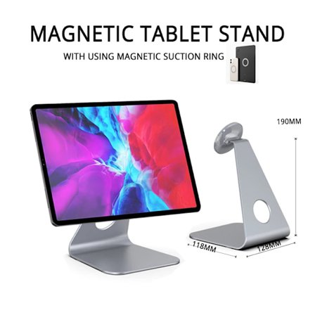 Ipad Air Pro 11 12 9 Tablet Magnetiskt Ställ Aluminiumlegering Stöd Tablets Mesa Skrivbordstillbehör Soporte Movil Metall Telefonhållare~06276