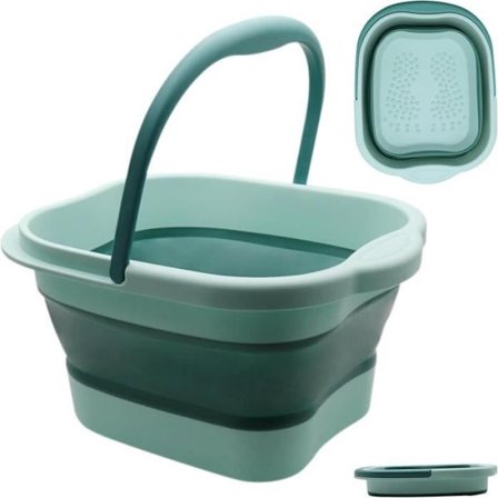 Fodbad - [BRAND] - Sammenklappelig - Indbygget massage - Ergonomisk håndtag