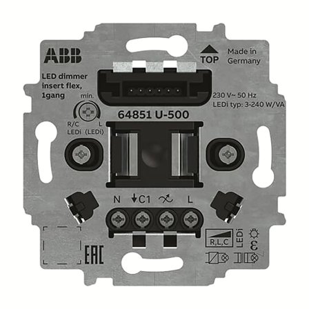 ABB 2CKA006500A0013 Dimmerinsats, Strömbrytare & vägguttag