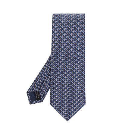 Salvatore Ferragamo Silk tie , Blauw , Heren , Maat: ONE Size Stropdassen & Strikjes