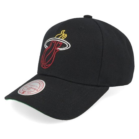 Mitchell & Ness - NBA - Black - adjustable - Cap - Miami Heat Neon Logo Pro Black Adjustable - Hatstore