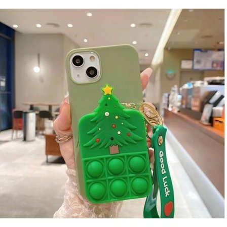 X-mas Tree Silicone Skal iPhone 7 /8 / SE 2020 - Grön