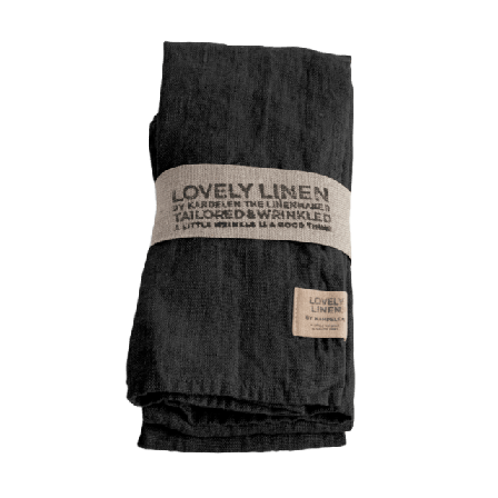 Lovely Linen Servetter - Tvättat Lin Bordstextil Unisex Vit 45x45 cm