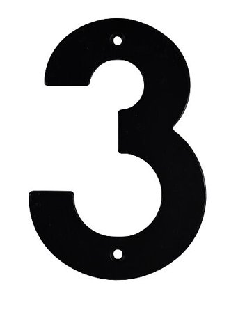 JACO HUSNUMMER SORT 140MM 3