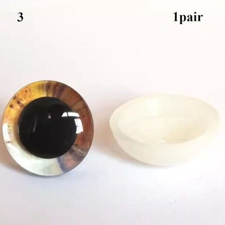 Plast sikkerhetsøyne Glitter Krystalløyne 3 3