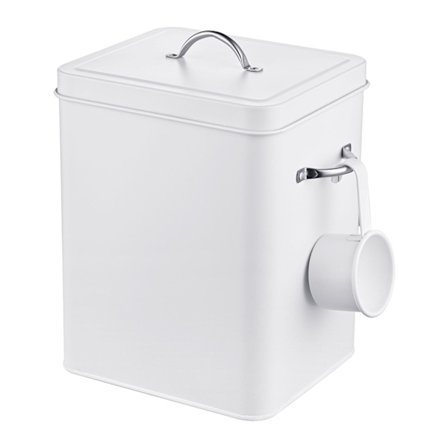 Metalopbevaringskasse med låg, 6 liters kapacitet