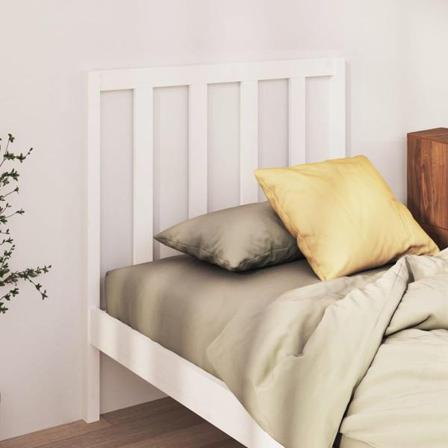 Vidaxl Sänggavel Vit 95x4x100 Cm Massiv Furu Vit