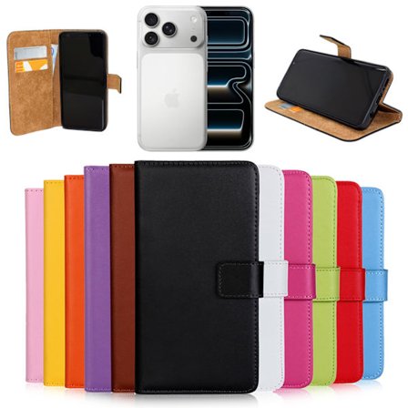 Iphone 17 Pro plånbok skal fodral korthållare -