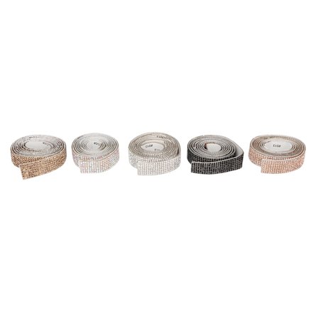 5 meter krystall rhinestone bånd klistremerke vakkert skinnende DIY selvklebende rhinestone bånd