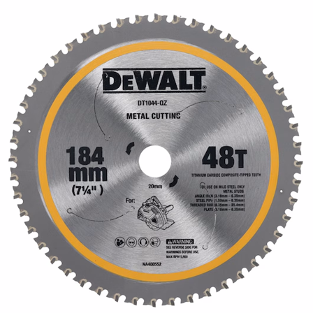 Dewalt DT1044-QZ Savklinge 184 mm × 20 mm × 48 tænder, Maskintilbehør & forbrugsvarer