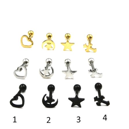 Tragus Piercing Örhänge 1st