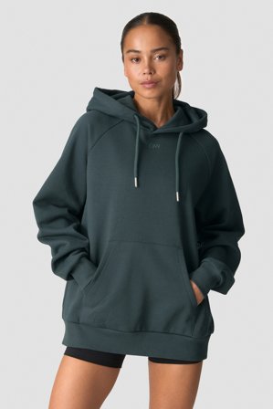 ICANIWILL - Everyday Hoodie Wmn Dark Green - Damer - Træningstøj fra ICIW