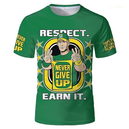 Wwe John Cena "Big Money" T-shirt Outdoor Entusiast kortärmad