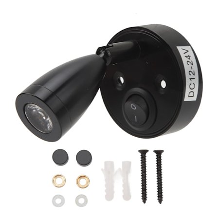 RV 12V till 24 V läsljus polerad LED kajbåt marina läslampor för lastbilssläp