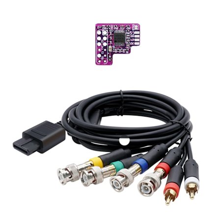 Modchip til N64 NTSC 1 sæt spiltilbehør Holdbare spilkonsoller RGB MOD THS7374 Amp Mod Kit