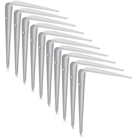 Hylla Konsoler för London, Vägg Hylla Konsoler, Bok Hylla Konsoler, Flytande Hylla Konsoler, Vit, 10 Pack, (4 x 3 Tum)