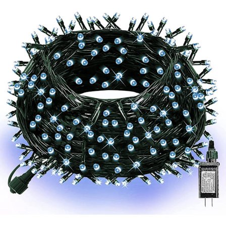 Ljusa 300 LED julelyskæder, 30 meter tilslutningsbar vandtæt hvid