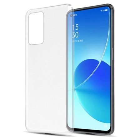 Fodral till Oppo Reno6 5G skal i KOMPLETT TRANSPARENT Fodral Skydd Silikon TPU mobiltelefon
