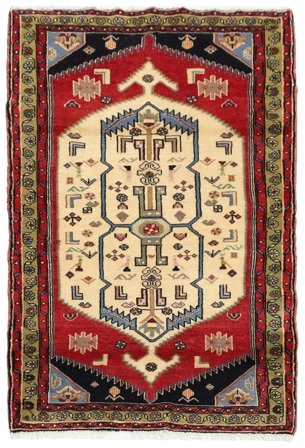 Håndknyttet Hamadan 80X150 Orientalsk Ullteppe Lite