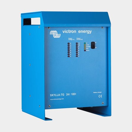 Battery Charger Victron Skylla-TG, 230 V, 24 V, 100 A / hour, with 2 outputs, for service bank + starter bank, without charging cable