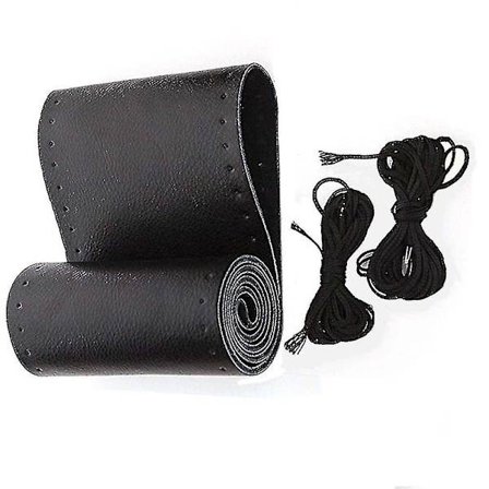 Universaali Auton Ohjauspyörän Päällinen Aito Nahka Ommeltava Kääre